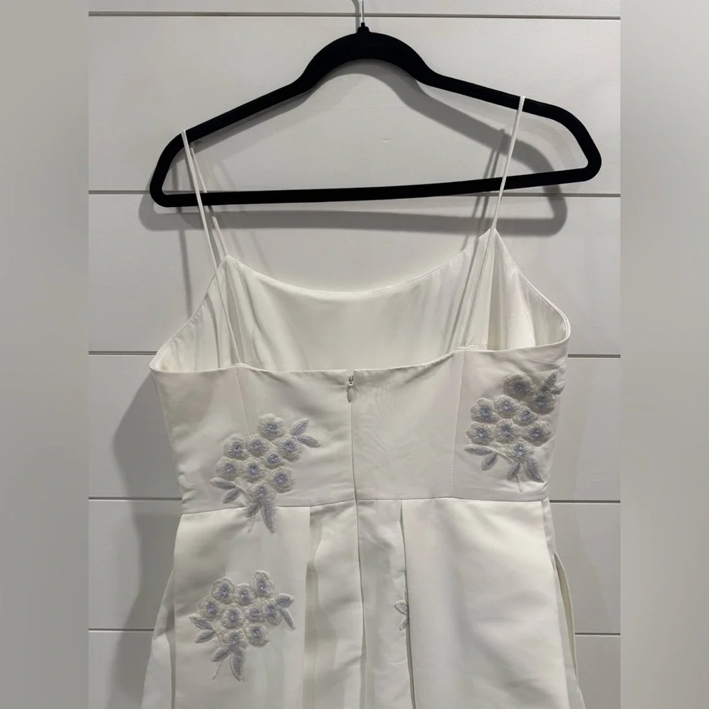 Sachin & Babi Audra ivory embroidered floral midi dress - Picture 8 of 9